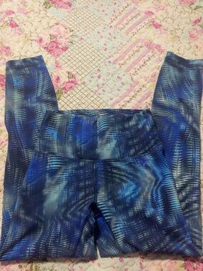 lululemon athletica Blue Ombre Patterned Leggings